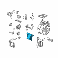 OEM 2014 Honda Insight Evaporator Diagram - 80211-TM8-003