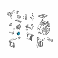 OEM 2016 Honda CR-Z Motor Assembly, Air Mix Diagram - 79160-TM8-A41