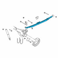 OEM 2005 Dodge Ram 1500 Rear Leaf Spring Diagram - 52113141AF