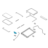 OEM 2018 Nissan Rogue Motor Assy-Sunroof Diagram - 91295-4BA0B