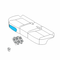 OEM 2019 Kia Sportage Pad Assembly-Rear Seat Cushion Diagram - 89150D9100