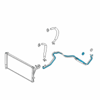 OEM Hyundai Tube-Oil Cooling Diagram - 25476-2M600