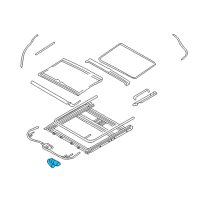 OEM 2007 Hyundai Entourage Motor Assembly-Sunroof Diagram - 81631-4D010