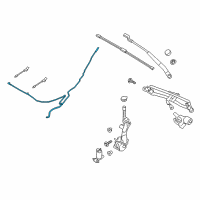 OEM 2018 Ford EcoSport Washer Hose Diagram - GN1Z-17A605-C