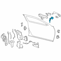 OEM 2019 Infiniti QX30 Key Assembly Cylinder Lock Diagram - 80560-5DM0A