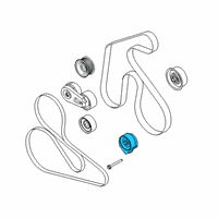 OEM 2013 Ford Mustang Serpentine Tensioner Diagram - JR3Z-6B209-A