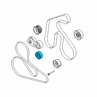 OEM Ford Mustang Idler Pulley Diagram - KR3Z-8678-A