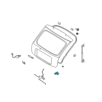 OEM 2002 Kia Rio Back Door Key Sub Set Diagram - 0K34A76960A