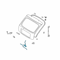 OEM Kia Rio Tail Gate Latch Assembly Diagram - 0K34A62310A