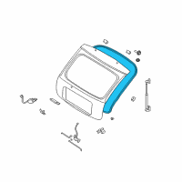 OEM 2003 Kia Rio WEATHERSTRIP-Lift Gate Diagram - 0K34A62750A