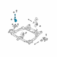 OEM 2014 Hyundai Sonata Engine Mounting Bracket Assembly Diagram - 21820-3S100