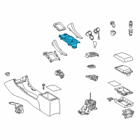 OEM Scion tC Cup Holder Diagram - 58805-21010-B0