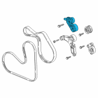 OEM 2018 Buick LaCrosse Serpentine Tensioner Diagram - 12683892