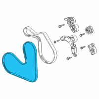 OEM 2019 Buick LaCrosse AC Belt Diagram - 12677962