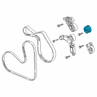 OEM 2019 Buick LaCrosse Idler Pulley Diagram - 12678158