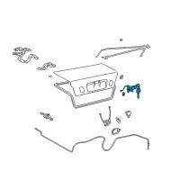 OEM 2005 Lexus IS300 Luggage Compartment Lock Cylinder & Key Set Diagram - 69055-53030