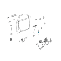 OEM 2008 Buick Enclave Lock Rod Diagram - 22799152