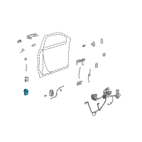 OEM 2010 Saturn Outlook Lower Hinge Diagram - 23436137