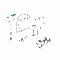 OEM 2012 Chevrolet Malibu Handle, Outside Diagram - 22867272