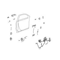 OEM 2014 Buick Enclave Lock Rod Diagram - 10383020