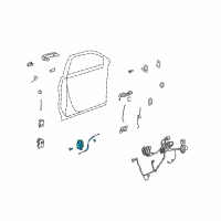 OEM 2016 GMC Acadia Latch Diagram - 22820695