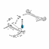 OEM 2003 Pontiac Aztek Rear Spring Diagram - 10442089