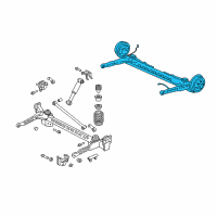 OEM 2004 Pontiac Aztek Rear Axle Assembly *Marked Print *Marked Print Diagram - 10329159