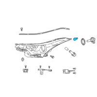 OEM Toyota C-HR Signal Lamp Bulb Diagram - 90981-15028