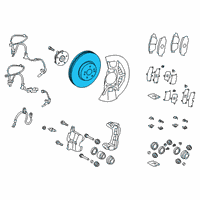 OEM 2020 Toyota Camry Rotor Diagram - 43512-06200