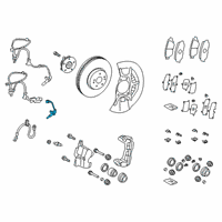 OEM 2019 Toyota Avalon Front Speed Sensor Diagram - 89542-33151