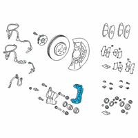 OEM 2021 Toyota RAV4 Caliper Support Diagram - 47721-06322