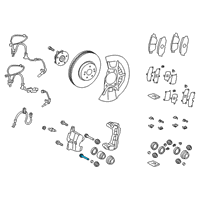 OEM 2022 Lexus ES300h Pin, Front Disc Brake Cylinder Slide, NO.2 Diagram - 47715-33340