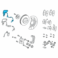 OEM 2019 Toyota Camry ABS Sensor Wire Diagram - 89542-06081