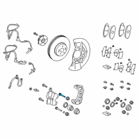 OEM 2022 Lexus ES350 Pin, Cylinder Slide Diagram - 47715-52190