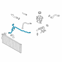 OEM BMW 750i xDrive Coolant Hose Diagram - 17-12-7-575-431