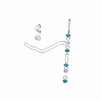 OEM 1996 Toyota Tacoma Stabilizer Bar Retainer Diagram - 90948-02004