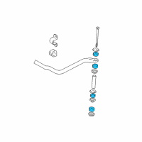 OEM 1997 Toyota Land Cruiser Stabilizer Bar Cushion Diagram - 90948-01002