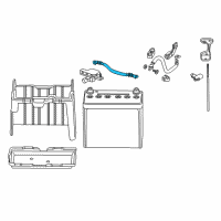 OEM Honda Accord Cable Assembly, Battery Ground Diagram - 32600-T3Z-A00