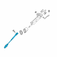 OEM 2011 BMW X3 Steering Spindle Bottom W/Double Joint Diagram - 32-30-6-787-334