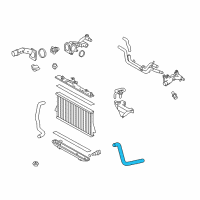 OEM 2012 Toyota Highlander Upper Hose Diagram - 16571-31300