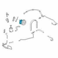 OEM 2001 Honda Accord Pump Sub-Assembly, Power Steering Diagram - 56110-P8C-A01