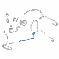 OEM 1999 Honda Accord Pipe B, Power Steering Return (10MM) Diagram - 53779-S87-A00