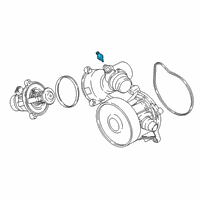 OEM BMW 430i Gran Coupe Temperature Sensor Water/Oil Diagram - 13-62-7-580-635