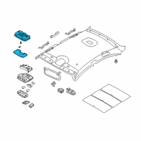 OEM 2013 Kia Optima Lamp Assembly-Room Diagram - 928502T00087