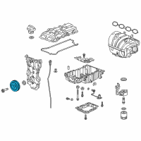 OEM 2018 Cadillac CT6 Vibration Damper Diagram - 12655393