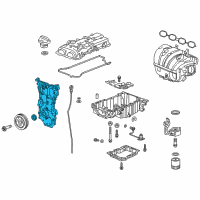 OEM 2019 Cadillac ATS Front Cover Diagram - 25203062