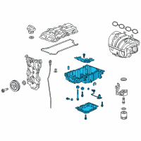 OEM 2018 Chevrolet Camaro Upper Oil Pan Diagram - 12676339