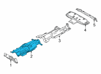 OEM 2017 BMW X1 Heat Insulation, Tunnel Diagram - 51-48-7-290-778