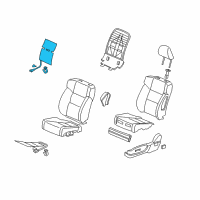 OEM Acura Heater, Left Front Seat-Back Diagram - 81524-TL0-G61