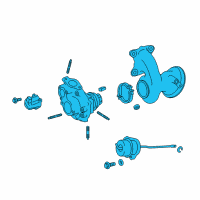 OEM 2016 Lexus IS200t TURBOCHARGER SUB-ASS Diagram - 17201-36030